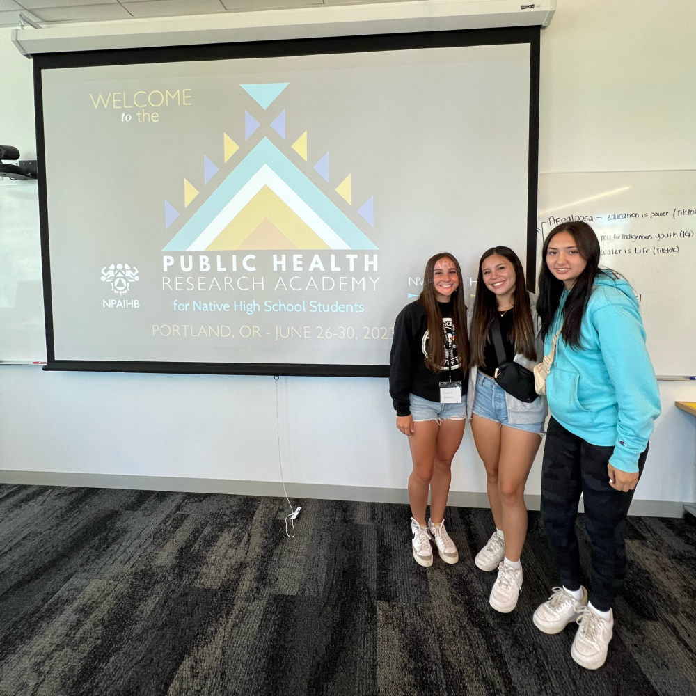 Public Health Research Academy for Native High School Students presentation